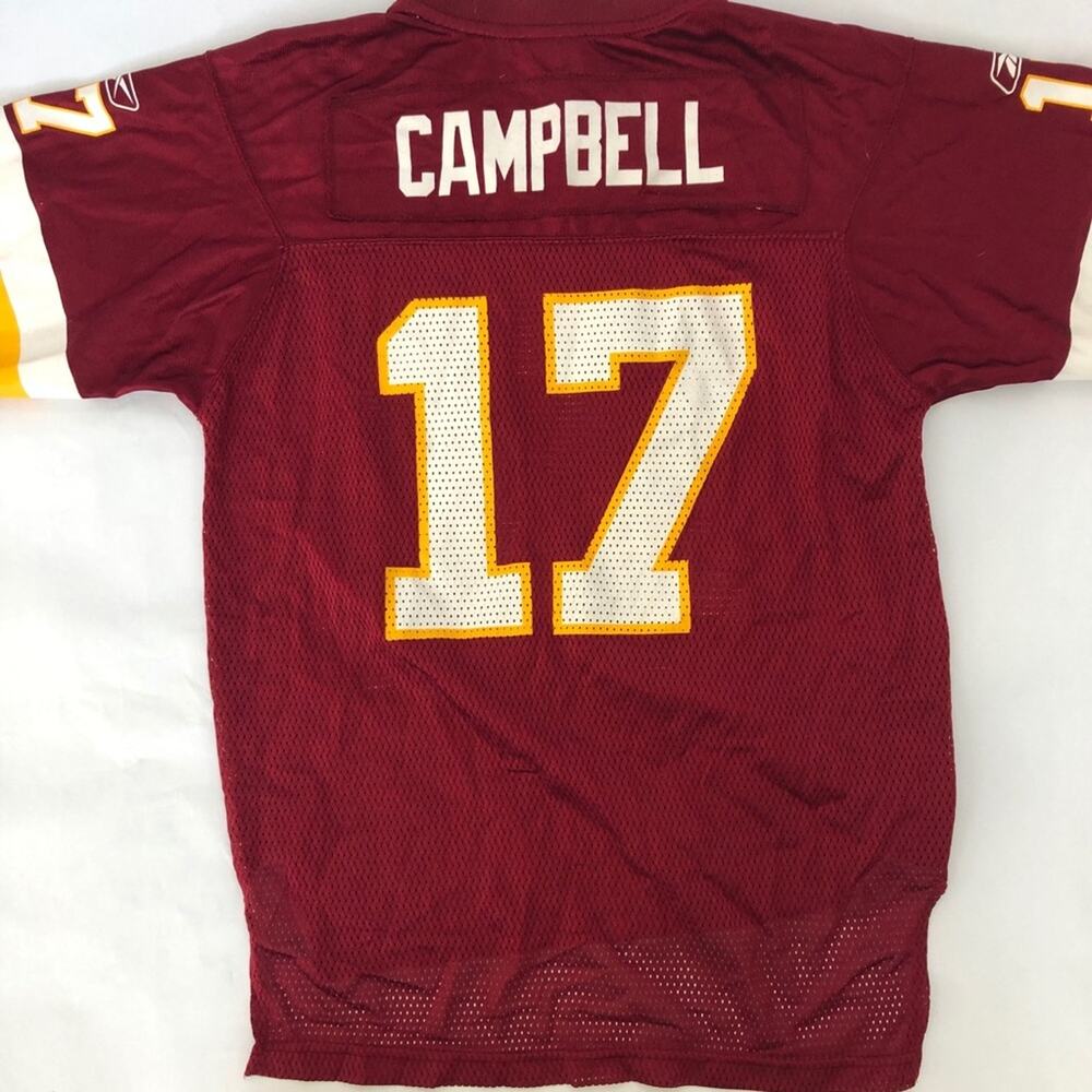 Washington Redskins Football Jersey #17 Retired Youth Large Campbell Reebok NFL